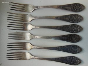 Набор из 6 вилок 875пр., 370 грамм