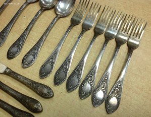 Столовый набор Мельхиор 18 предметов