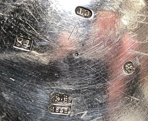 серебро 84 Россия чайно кофейный сервиз