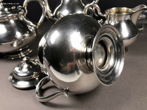 серебро 84 Россия чайно кофейный сервиз