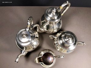 серебро 84 Россия чайно кофейный сервиз