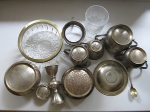 Уникальный чайно-кофейный набор ,Таллинн 50-е годы серебро