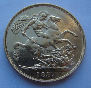 2 фунта 1887г.Золото.