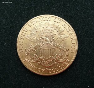 20 $ США 1895 ЗОЛОТО