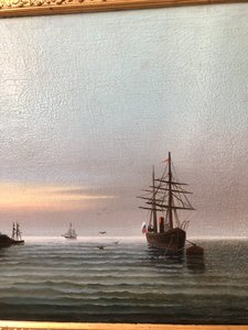 Корабль у берегов худ. И.Рейнусь