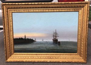 Корабль у берегов худ. И.Рейнусь