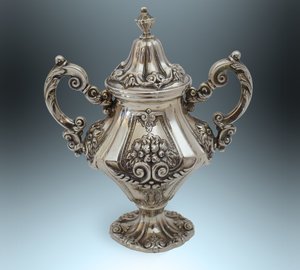 Набор для кофе в стиле Art Nouveau, Португалия, серебро!