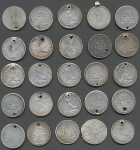 Полтинники СССР 1922-1926 гг. (дырки) 100 шт.