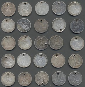 Полтинники СССР 1922-1926 гг. (дырки) 100 шт.