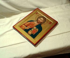 Икона Христос Пантократор. Современная икона.