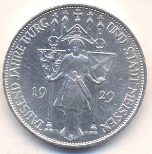 3 марки 1929 г. " 1000 - летие Мейсена " .