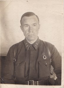 Командир полка майор Митропольский. Ленфронт. 1943 г.