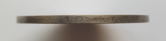 Исландия 10 крон 1930 года ( UNC )