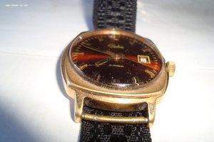 Часы наручные Слава СССР позолота на ходу