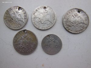 5 монет "Массоны" серебро с МОНИСТО