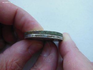 ДВЕ монеты с Монисто "1 рубль 1830" (дырки)