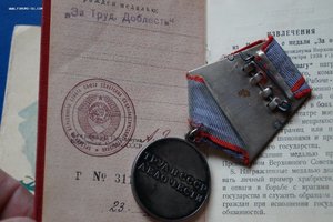 Комплкт геолога ТКЗ Трудовая доблесть на документах.