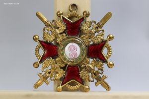 Орден Святого Станислава 3 степени с мечами, бронза, Эдуард.