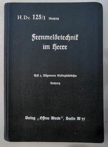 Наставление "техника связи в армии" H.Dv.125/1