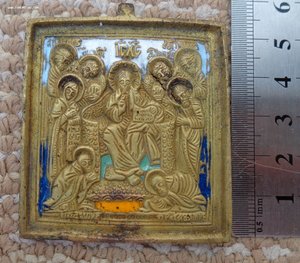Икона меднолитая вершковая Седмица