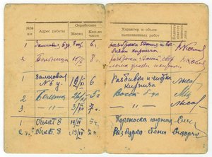 Книжка участника восстановления Минска и ЗПГ на партизанку