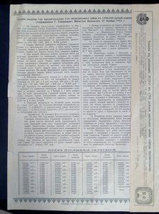 Облигация в 100 рублей Третий займ города Архангельска 1916