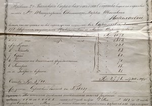 Полис 2-ое Российское страховое от огня общество. 1853 г.