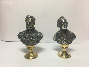 Бюсты царей в серебре
