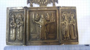 Икона святого чудотворца Николая Мирликийского. 18 век.