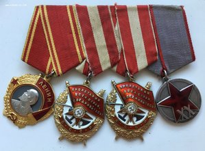 Комплект БКЗ перевыдача с «Р», Ленин штихель, 20 лет РККА