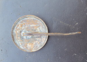 Знак МОПР 1925г кружечного сбора. диаметр 25 мм. родная була