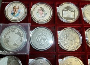 Более 100 монет СЕРЕБРО ,унцовки и т.д.