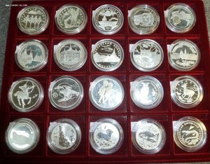 Более 100 монет СЕРЕБРО ,унцовки и т.д.