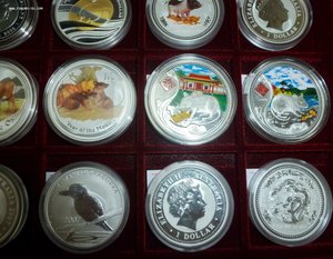 Более 100 монет СЕРЕБРО ,унцовки и т.д.