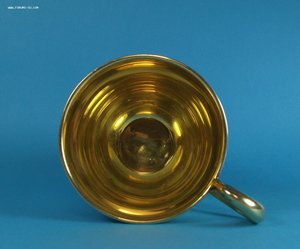 Серебряная чайная пара, в эмалях 875 пр.