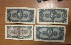 1 червонец, 5 червонцев, 10 червонцев 1937года 16штук!!!