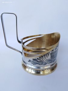 Подстаканник "Лужники" 875 пробы