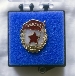 Знак Гвардия Фрачный, Самоцветы Ручная работа! конец 1970-х