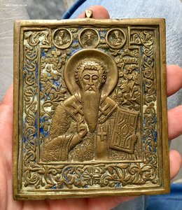 Икона Святой Антипий. СОСТОЯНИЕ!!!