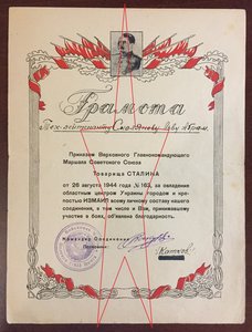 9 цветных грамот на одного