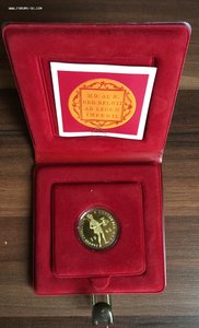 Монета Дукат 1985г Пруф.в родной коробке,