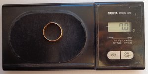 Обручальное кольцо 958 пробы