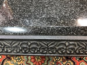 Журнальный столик. Чугун. Мрамор (чёрный).