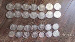 Комплект 28 монет 10 и 5 рублей Олимпиада-80 PROOF