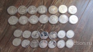 Комплект 28 монет 10 и 5 рублей Олимпиада-80 PROOF