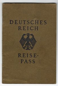 загран. паспорт deutsches reich reisepass 1929 г.