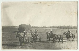 Партизанский отряд Рачкова.Конная разведка.СЗФ.Cентябрь 1941