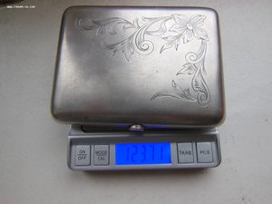 Портсигар 875пр. КАЗАНЬ. Вес 123,7гр. по ФИКСу