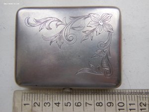 Портсигар 875пр. КАЗАНЬ. Вес 123,7гр. по ФИКСу