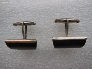 Запонки крупные 875пр. Вес 13,7гр по ФИКСу